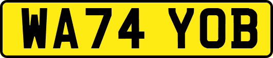 WA74YOB