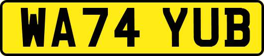 WA74YUB