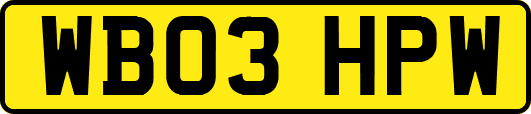 WB03HPW