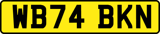 WB74BKN