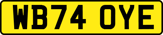 WB74OYE