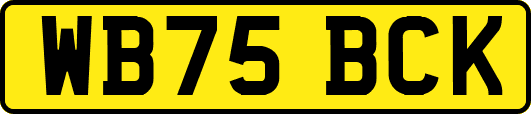 WB75BCK