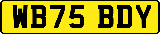 WB75BDY
