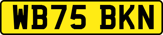 WB75BKN