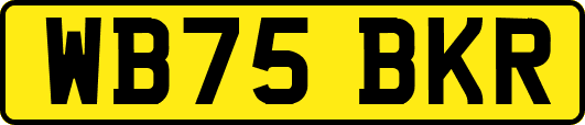 WB75BKR