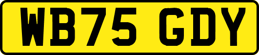 WB75GDY