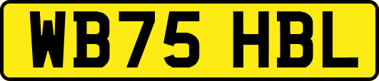 WB75HBL