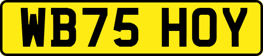 WB75HOY