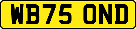 WB75OND