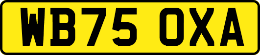 WB75OXA