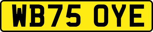 WB75OYE