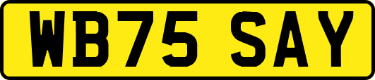 WB75SAY