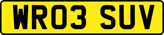 WR03SUV