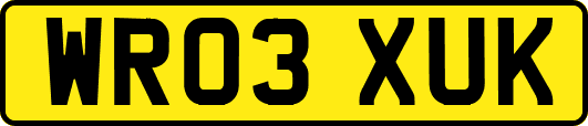 WR03XUK