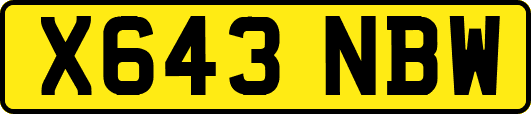 X643NBW