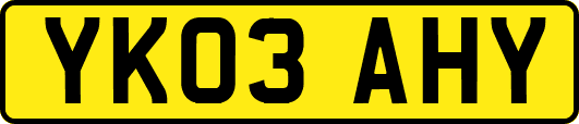 YK03AHY