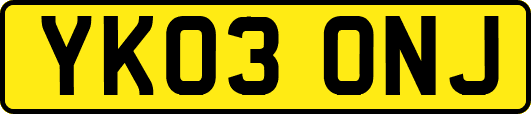 YK03ONJ
