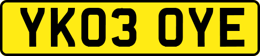 YK03OYE