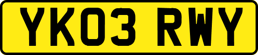 YK03RWY