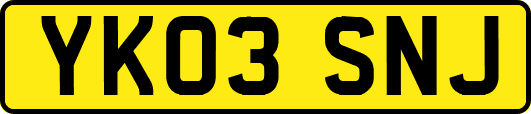 YK03SNJ