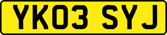YK03SYJ