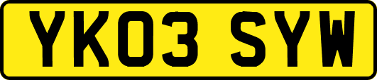 YK03SYW