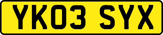 YK03SYX