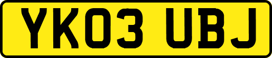 YK03UBJ