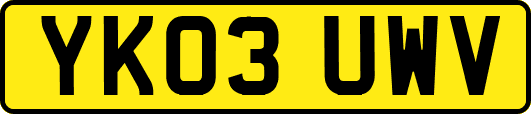 YK03UWV