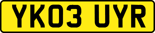 YK03UYR
