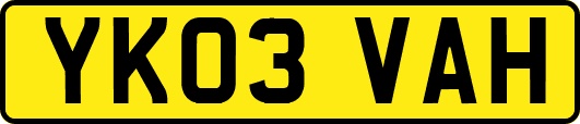 YK03VAH