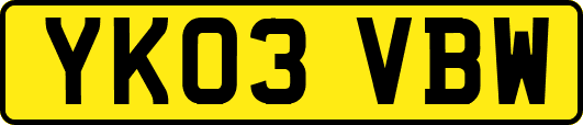 YK03VBW