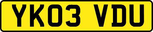 YK03VDU