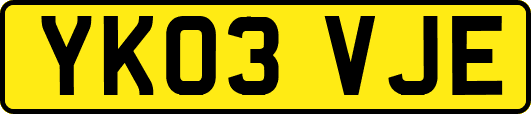 YK03VJE