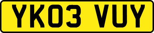 YK03VUY