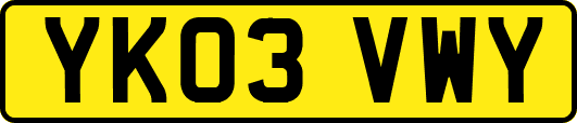 YK03VWY