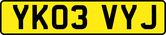 YK03VYJ