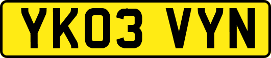 YK03VYN
