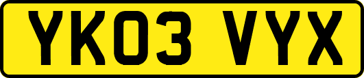 YK03VYX