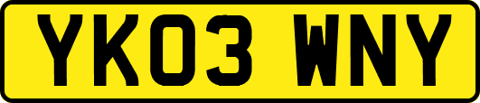 YK03WNY