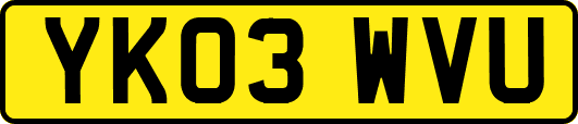YK03WVU