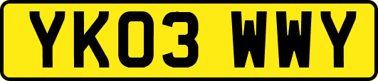 YK03WWY
