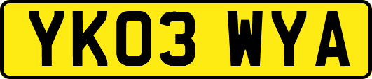 YK03WYA