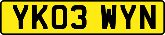 YK03WYN