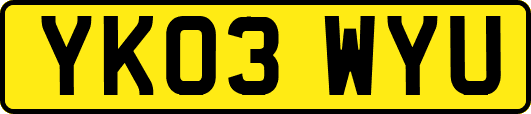 YK03WYU