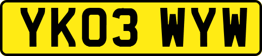YK03WYW